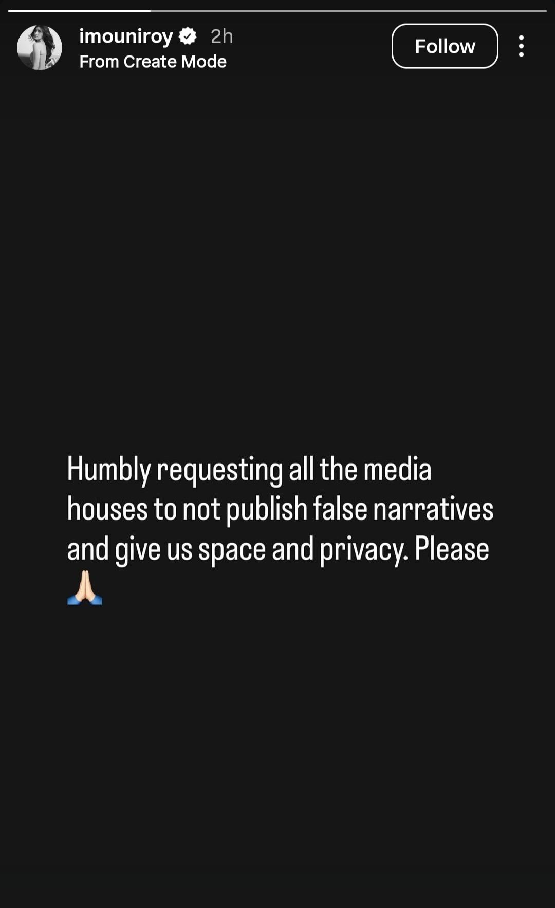 mouni roy breaks silence over divorce rumours