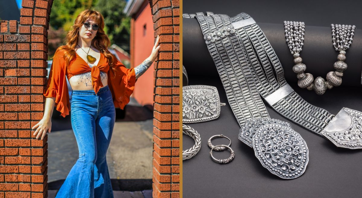 oxidised waist belt