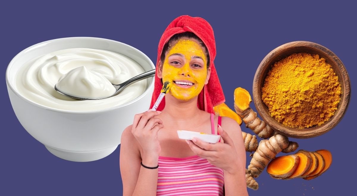 Yoghurt With Turmeric face pack