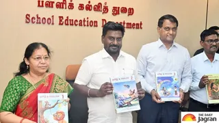 Tamil Nadu Education Minister A Rajmohan Launches New Textbooks For Classes 1 To 3 Under Revised Curriculum Framework
