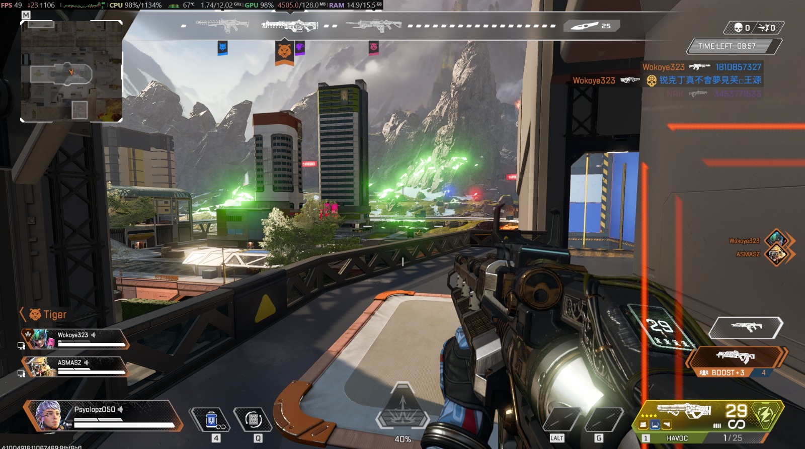 Medium 3GB Apex Settings