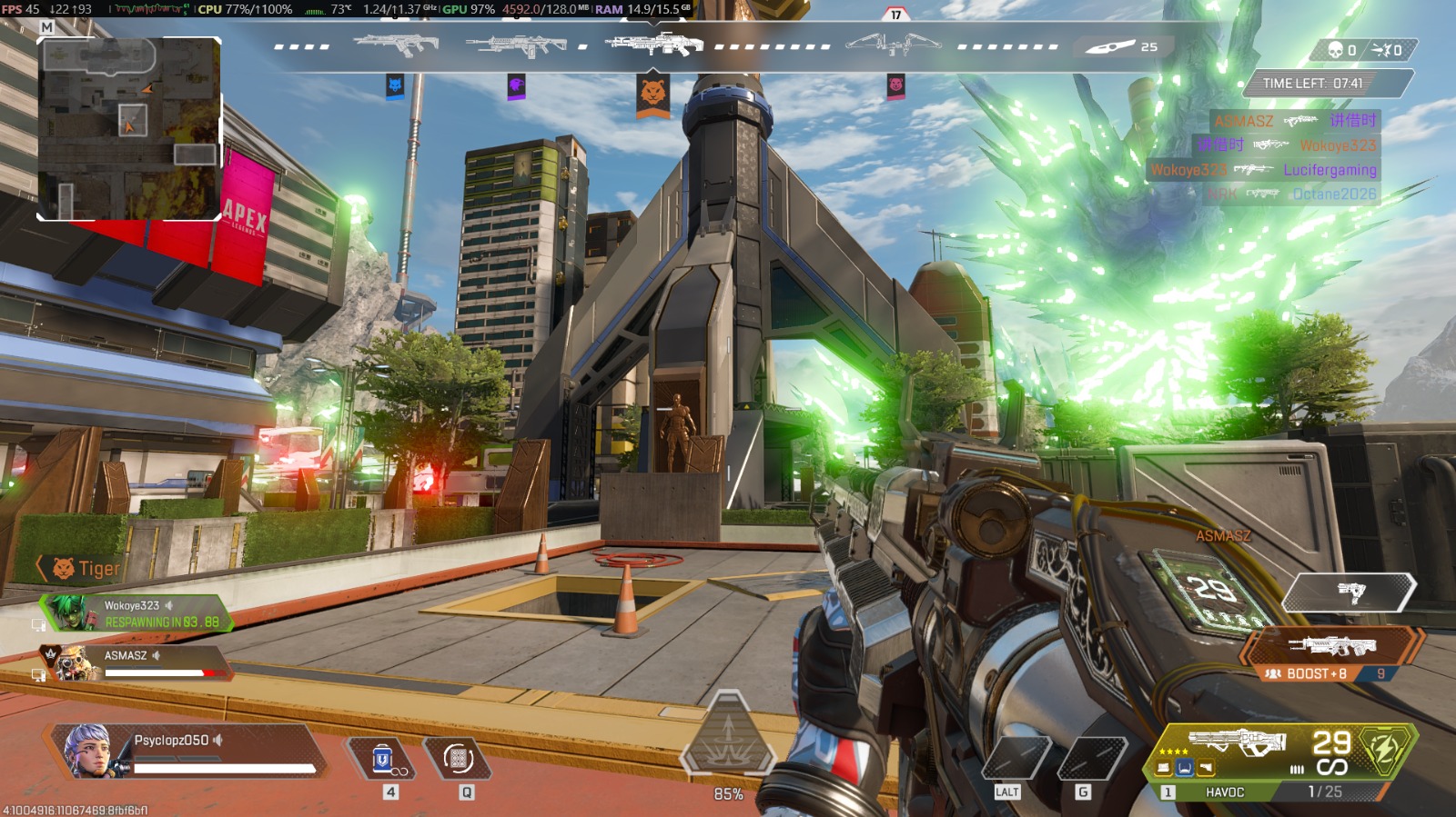 Medium 3GB Apex Settings