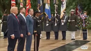 'Can’t Even Stand Still': Memorial Day Video Shows Trump Swaying During Salute After 'Perfect' Checkup Claim
