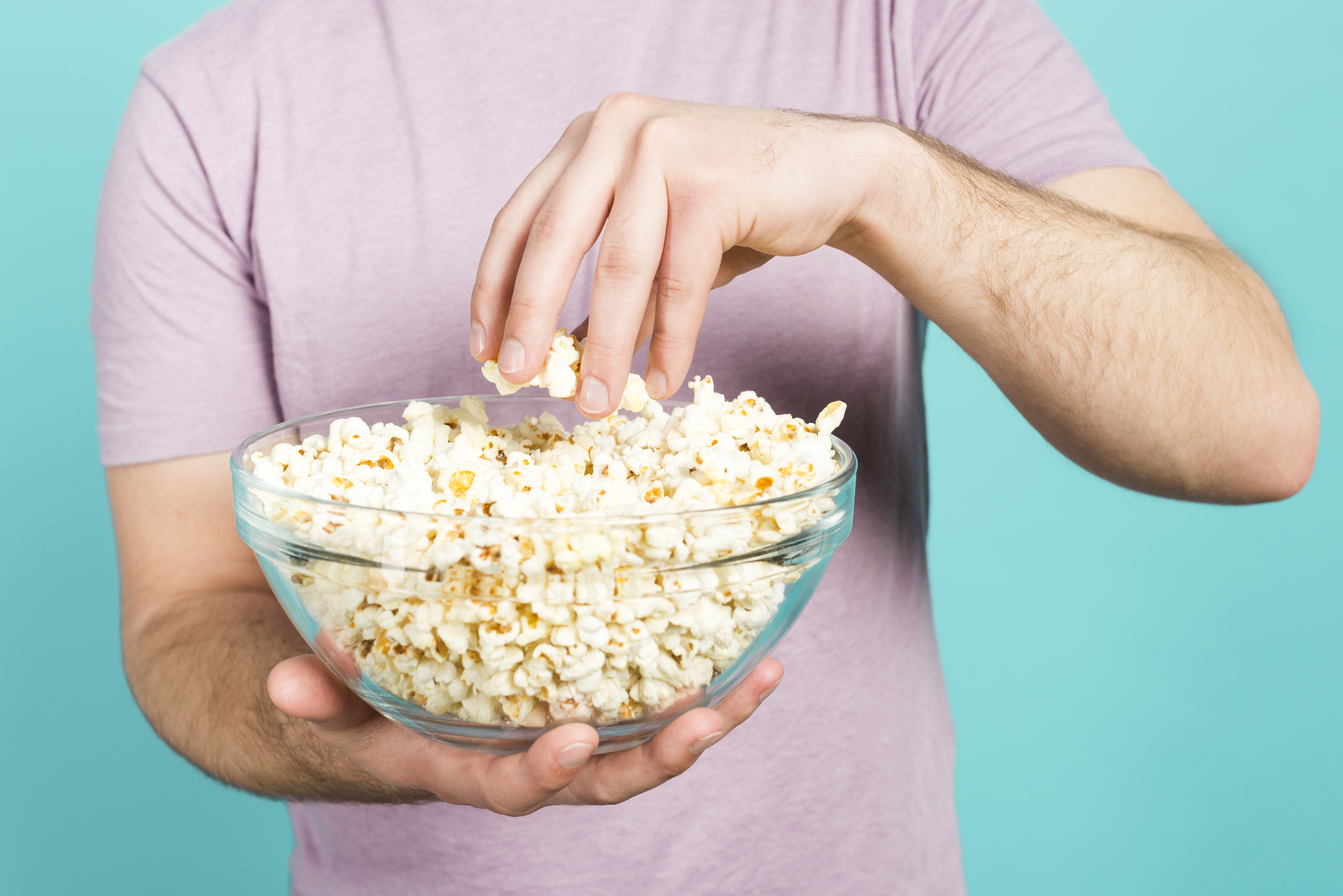 popcorn snacking