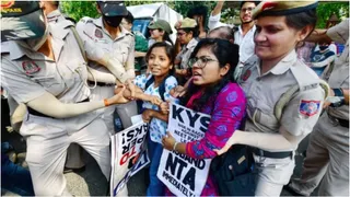 NEET, CBSE Exam Row: Student Organisations Protest Outside Education Ministry, Demand Dharmendra Pradhan's Resignation