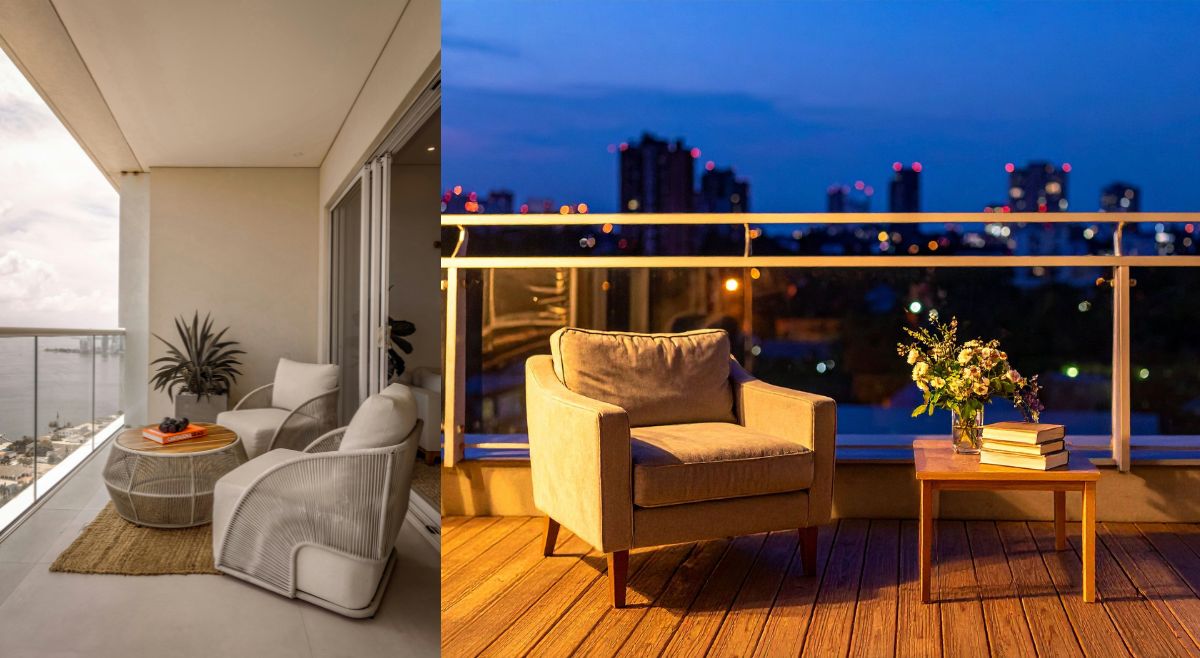 minimal luxury balcony