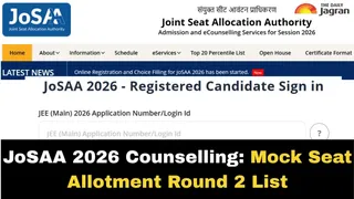 JoSAA 2026 Counselling: Mock Seat Allotment Round 2 To Be Released Today At josaa.nic.in; Final Choice Filling Closes Tomorrow