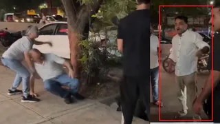Thane Auto Driver Assaults Ederly Man In Front Of Wife For Advising Him Not To Spit On Road; Shinde Reacted | Video

