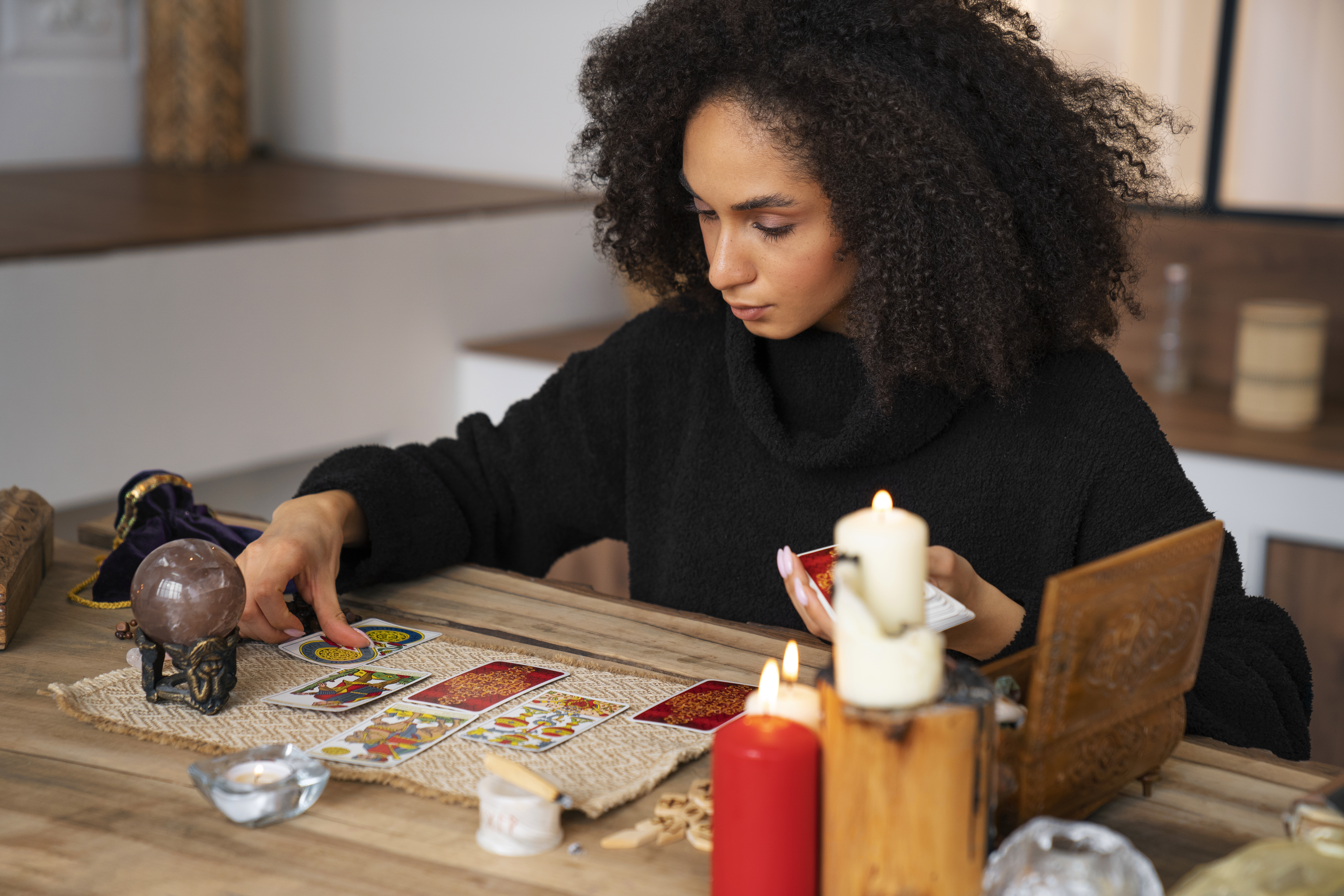 Tarot guides them into thinking about certain aspects of their life