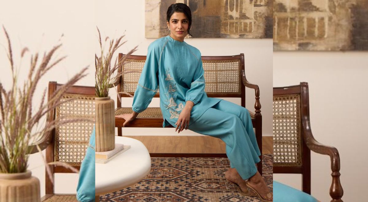 Samantha ruth prabh in 90s suit