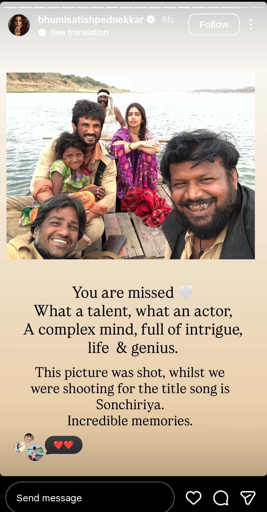 bhumi pednekar remembers Sushant singh rajput
