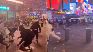 Knicks' NBA Win Celebration Turns Violent, Gunshots Send Hundreds Running For Cover At Times Square | Watch
