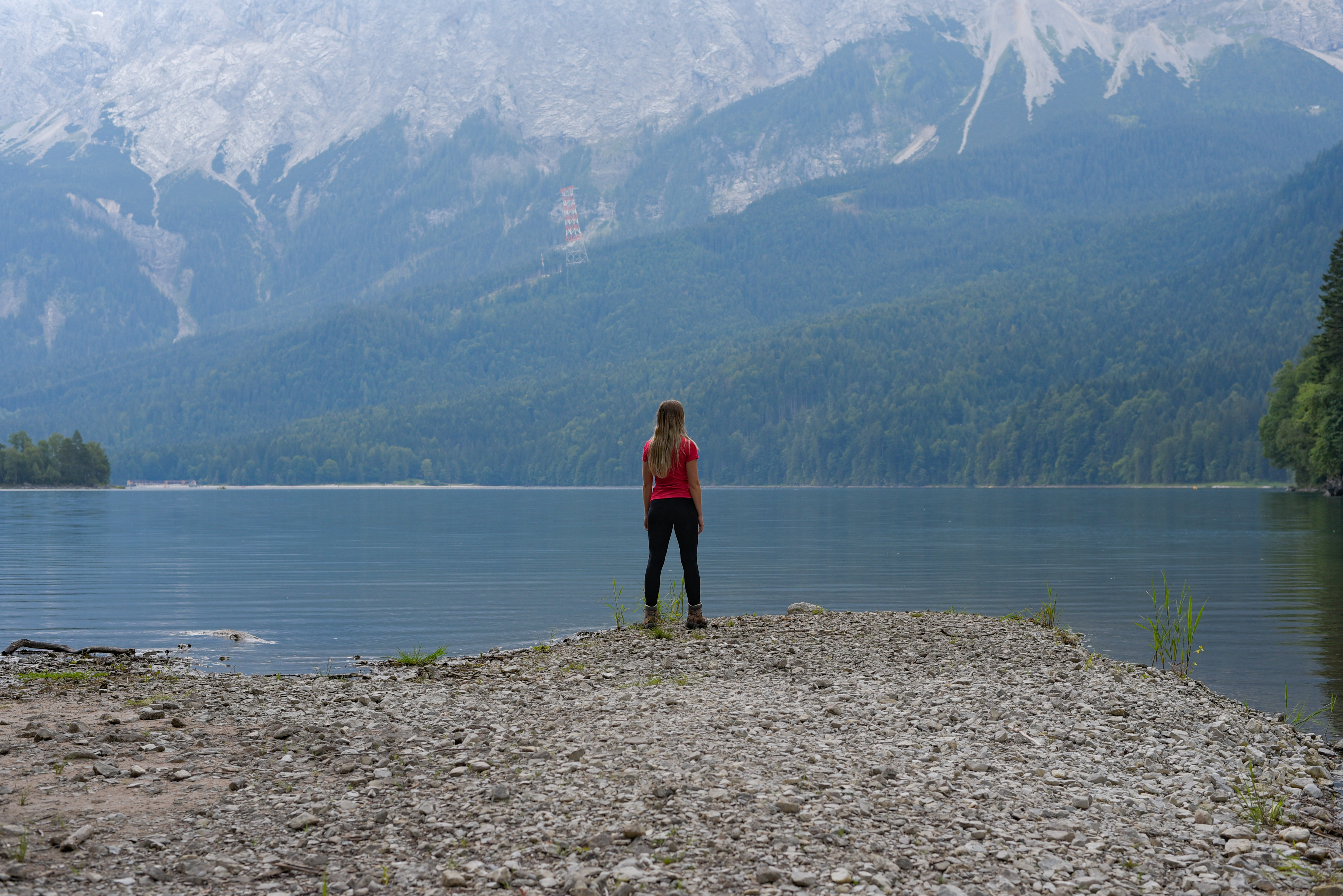 a person seing mountain