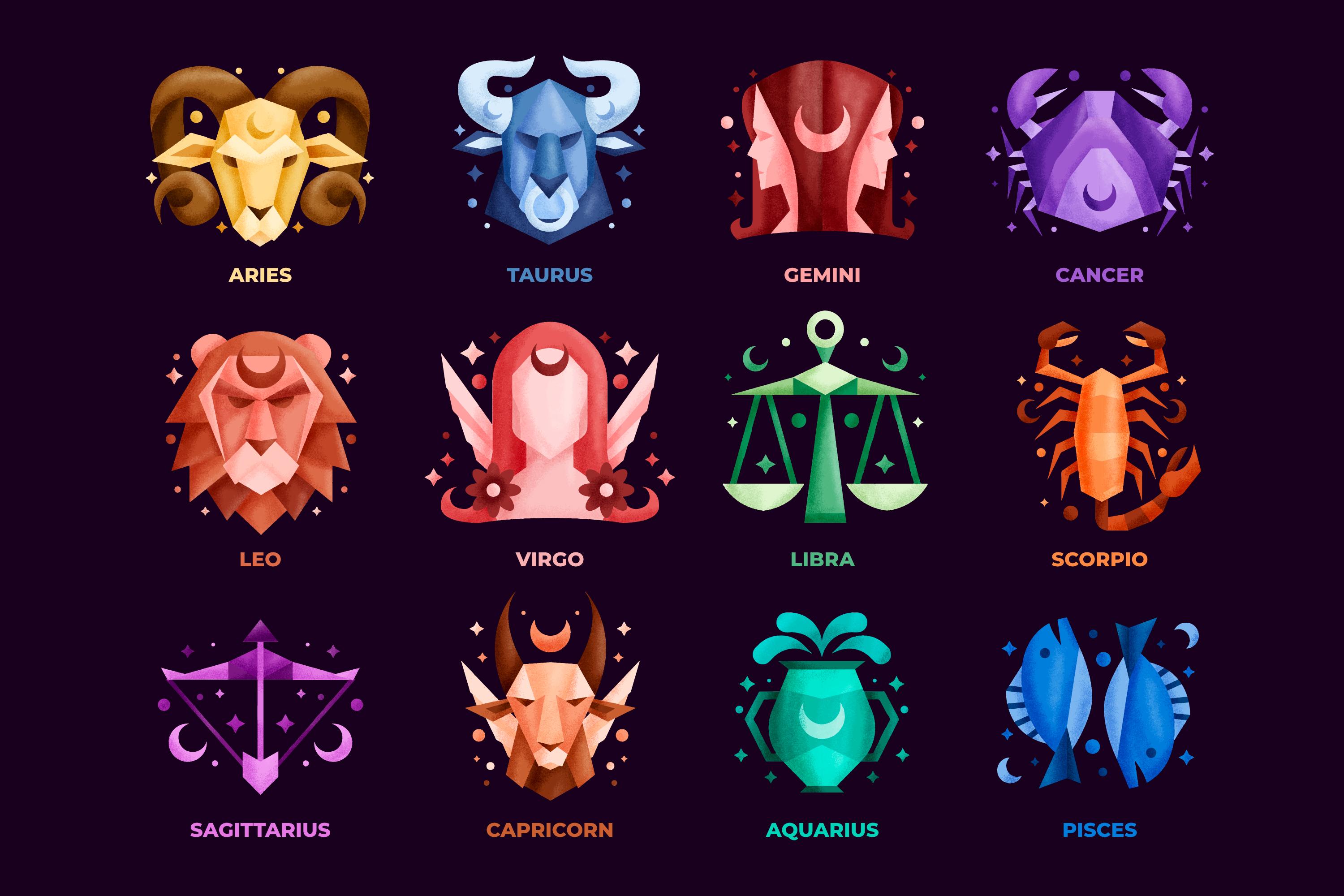 each zodiac impact on colours