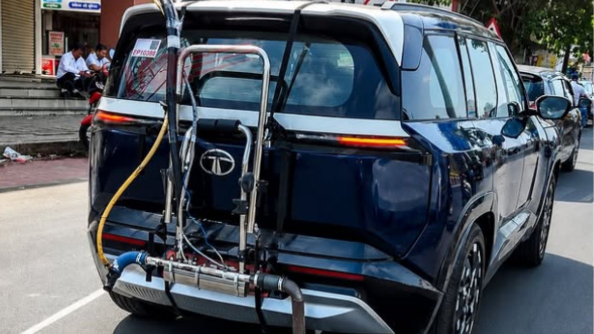 Tata Sierra Spied With Emission Testing Equipment; CNG Variant To Be Launched Soon?