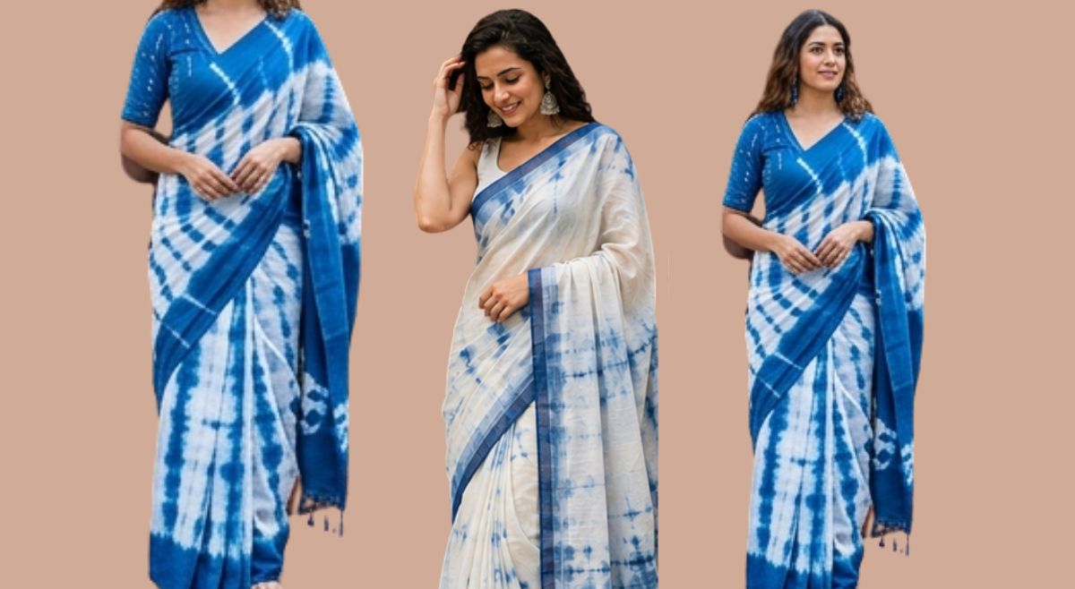 Die Tie Khadi Saree