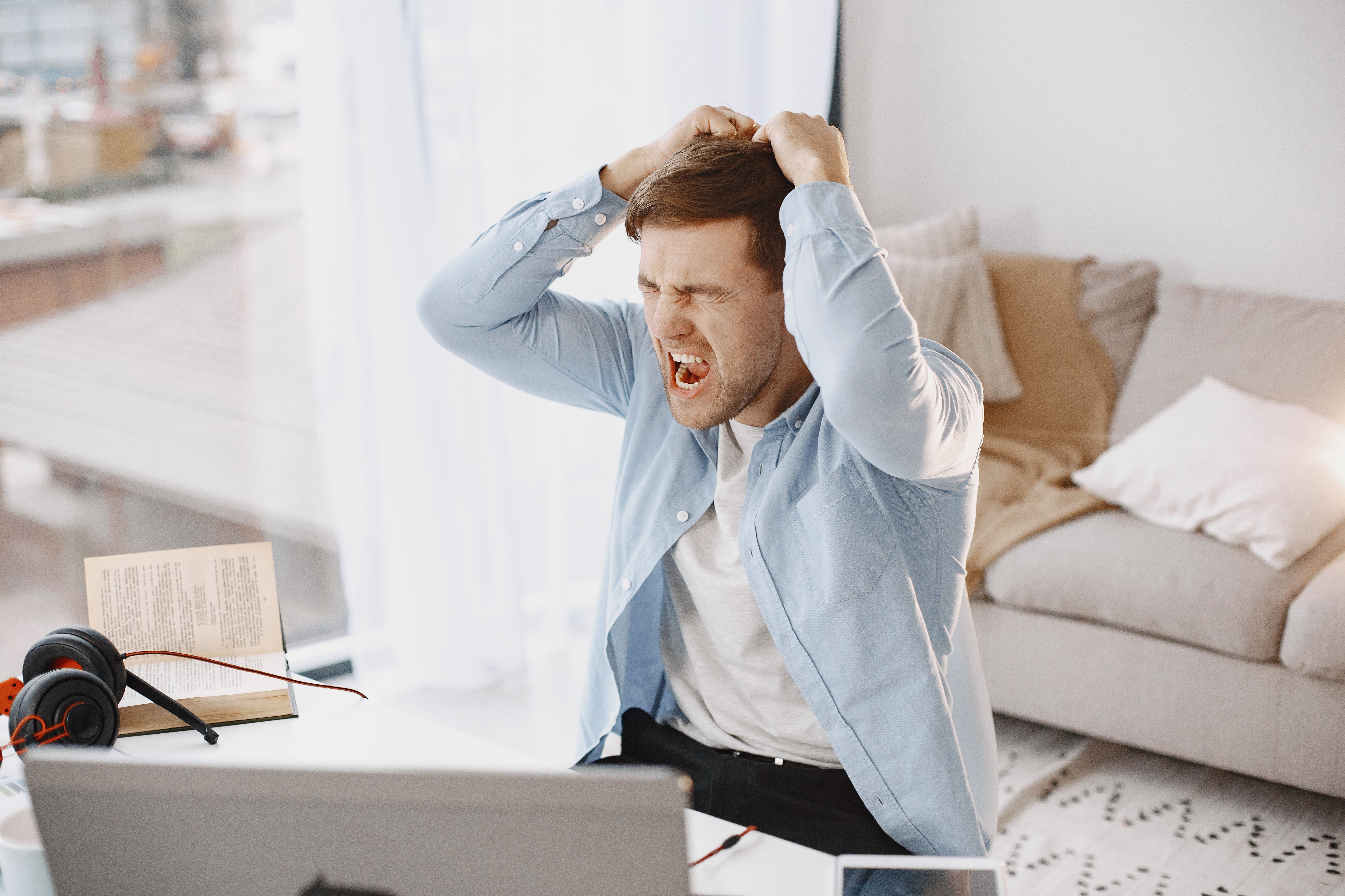 person being angry