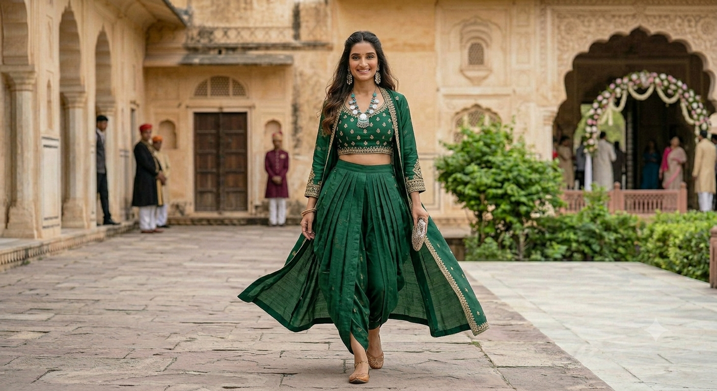 Dhoti Pants Style Skirt