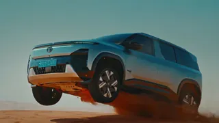 Tata Sierra EV Conquers Tal Moreeb Sand Dune: Gets 500+ Km Range, Boost Mode, And More