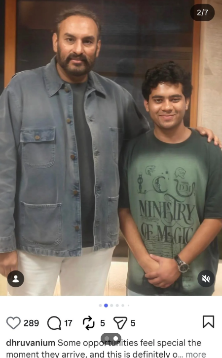 content creator with ramayana producer namit malhotra