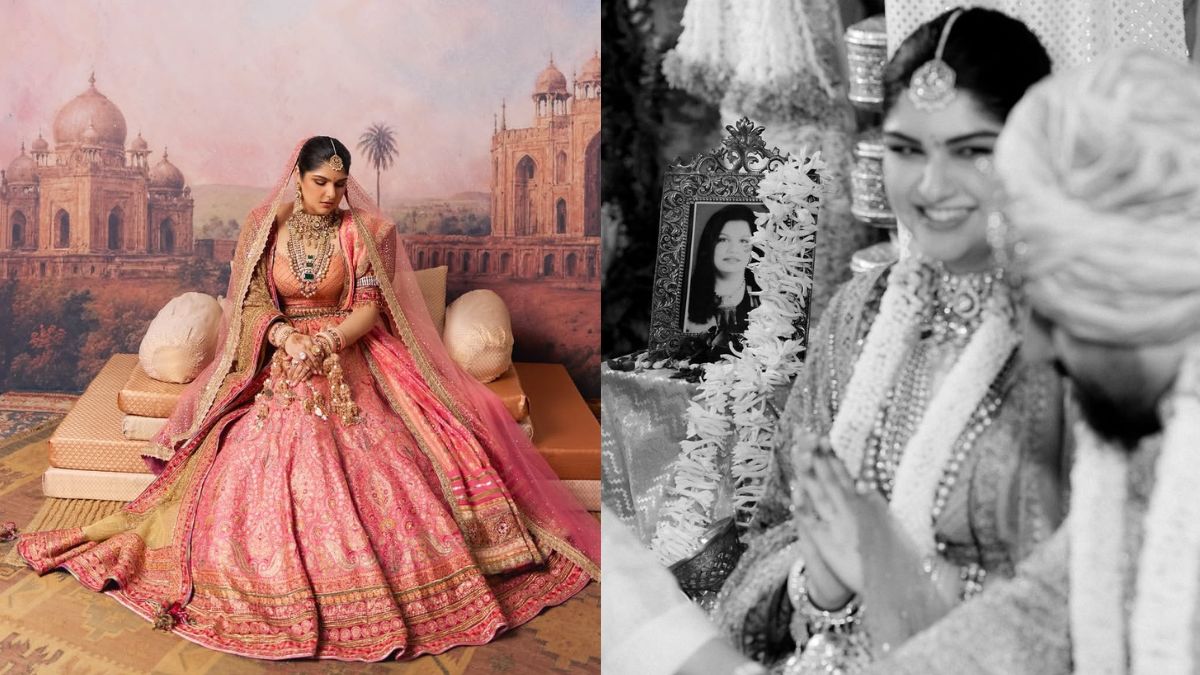 anshula wore late mother 42 year old dupatta