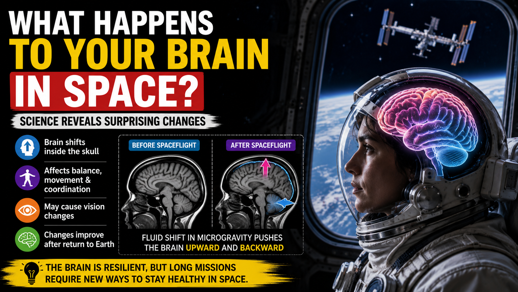 HUMAN BRAIN IN SPACE
