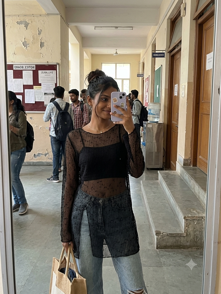 tank top under sheer top
