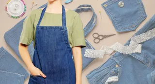 How To Convert Old Jeans Into A Stylish Denim Apron At Home