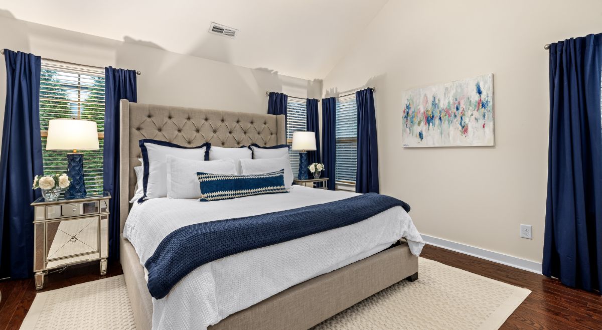 Blue Greys bedroom