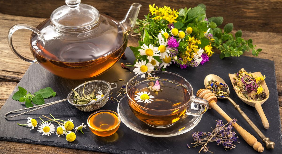 Herbal Teas and Kadha with honey