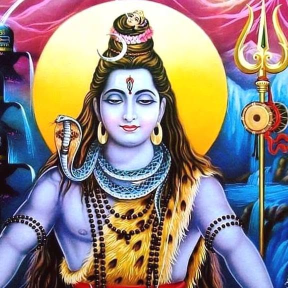 lord shiva in blue
