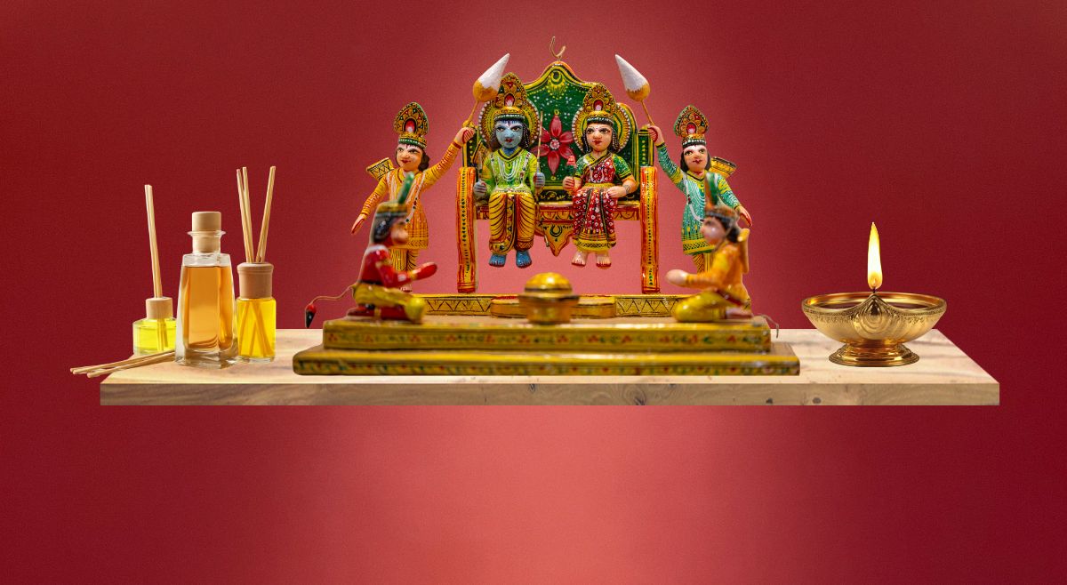 Mandir Shelf Set Up