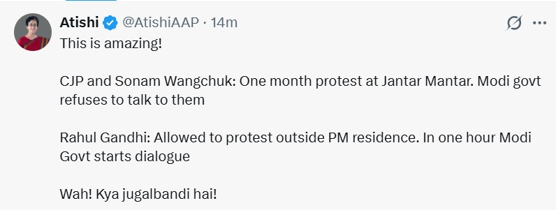 atishi tweet
