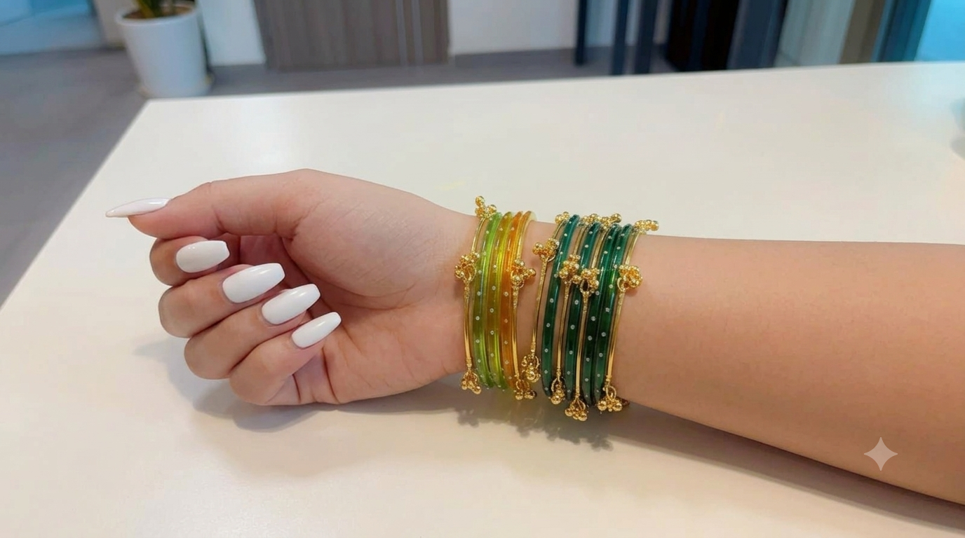 kashmiri green bangles