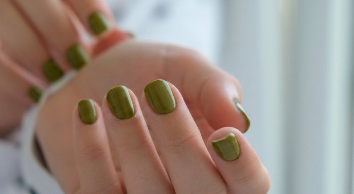 Olive Green Nails