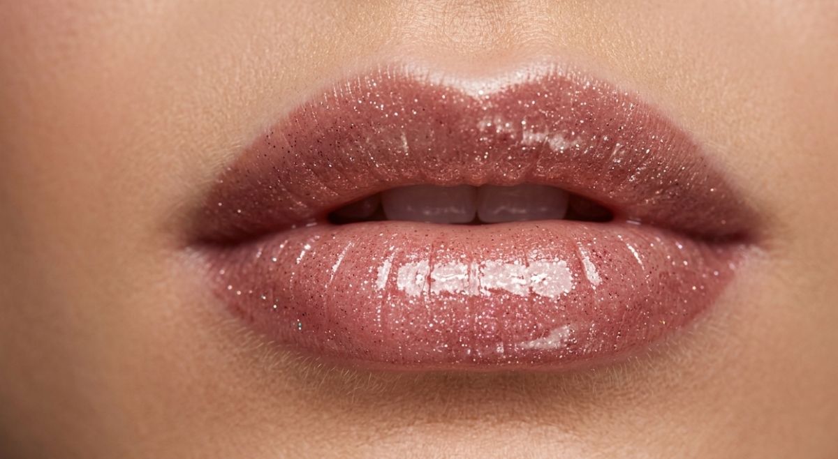 Sparkly Berry Red Lip