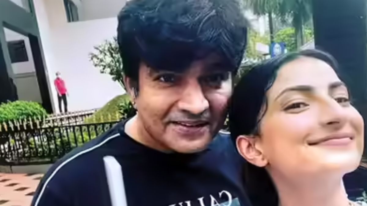 raja chaudhary with daughter palak tiwari