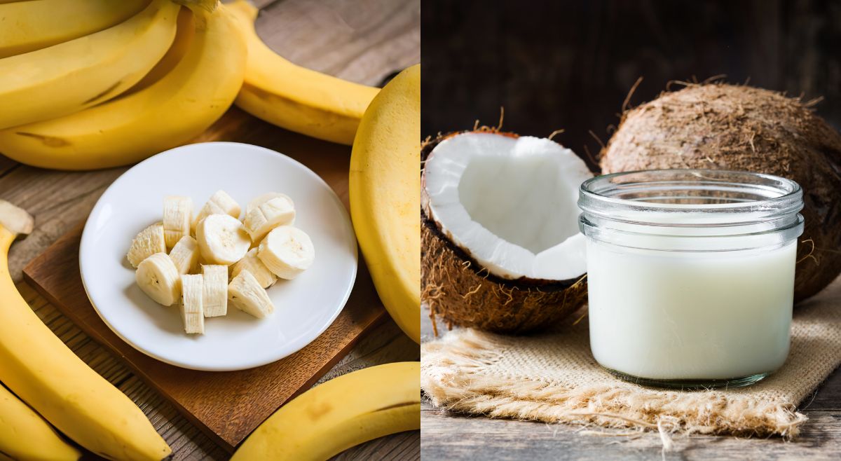 Banana and coconut milk Hair Conditioners