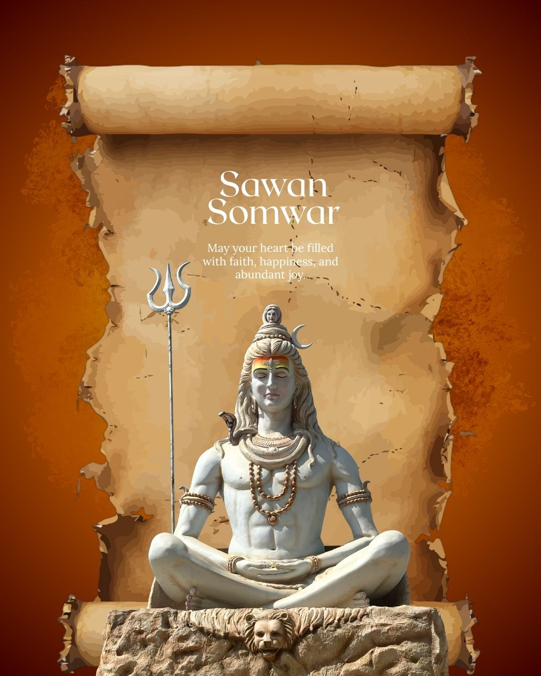 Traditional Sawan Somwar Instagram Post