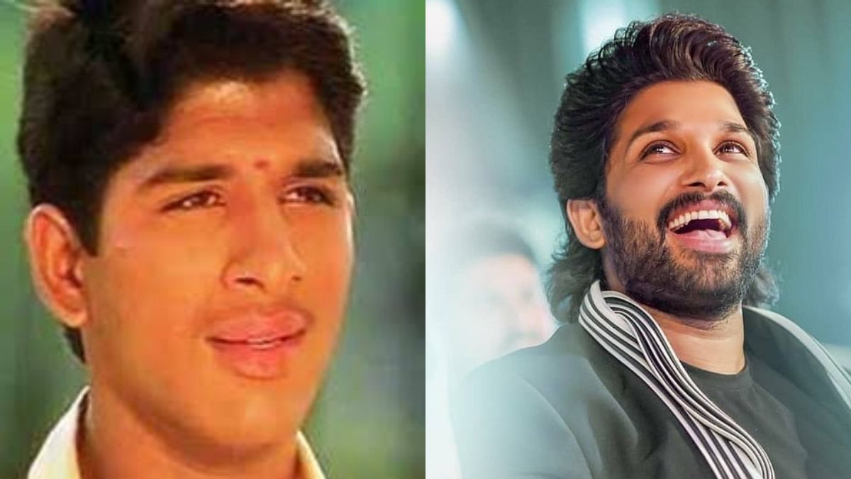 Allu Arjun before and after photo