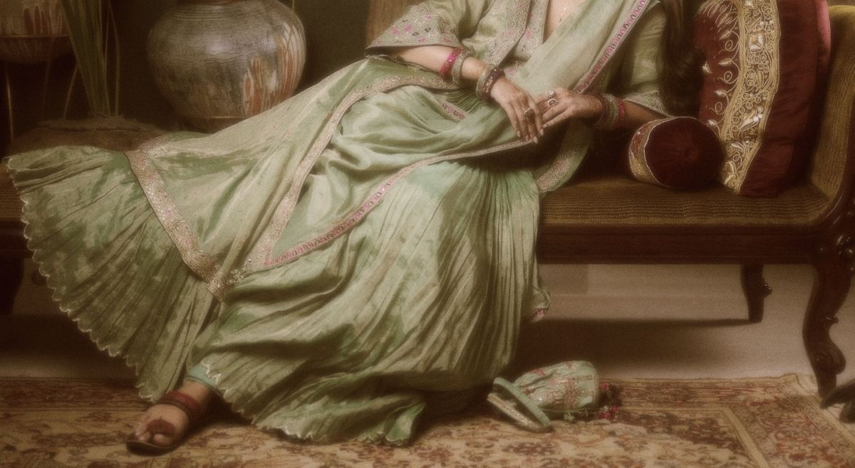 Nude Footwear For Green Outfit