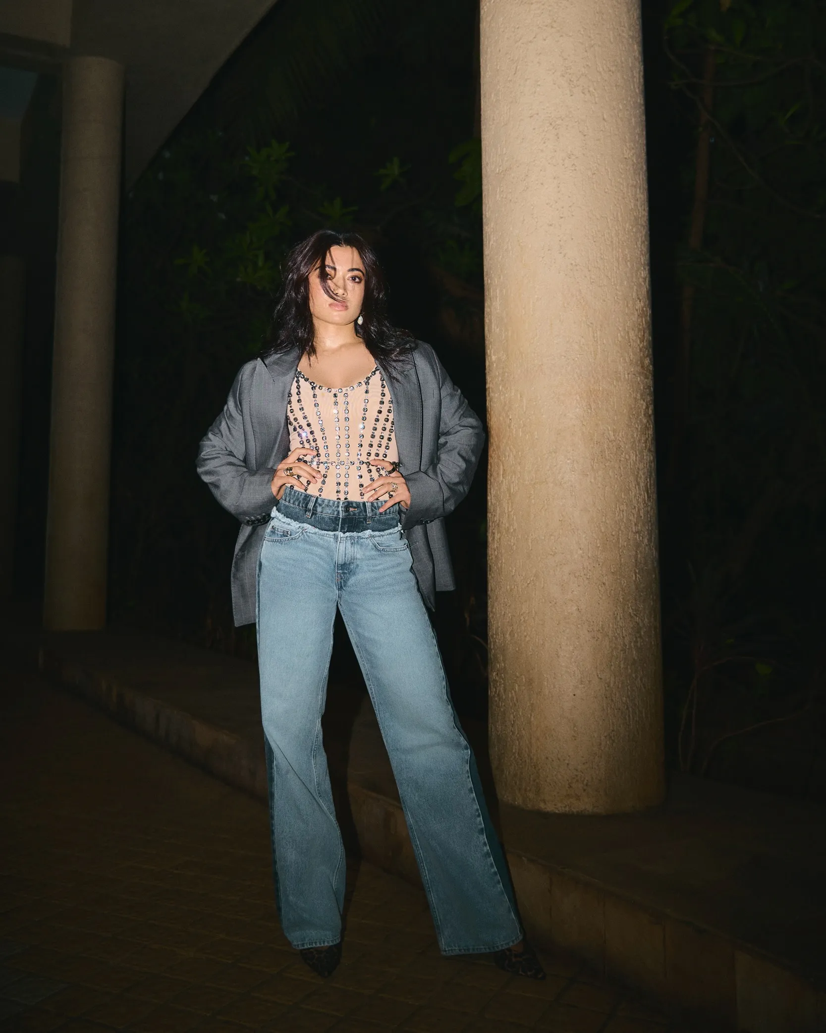 Denim Look For Office Party