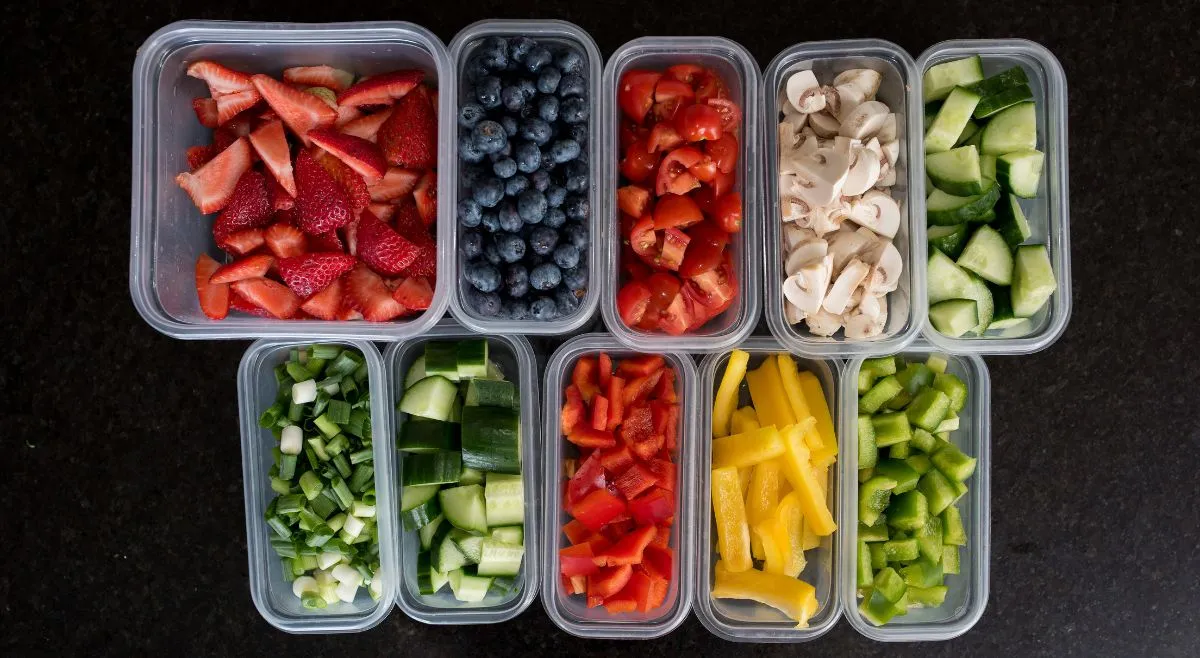 pre chopped fruit in market