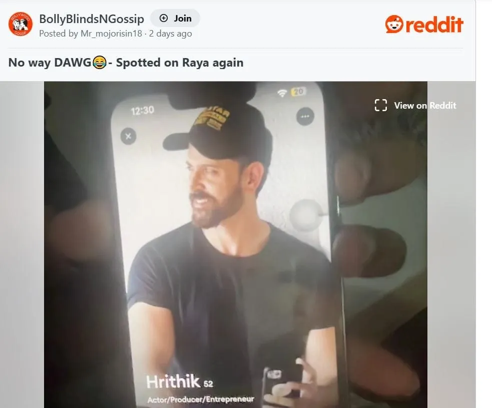 hrithik roshan dating profile