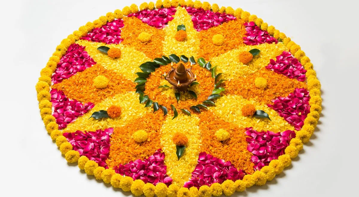 Grand Pookalam Design For Onam Celebrations