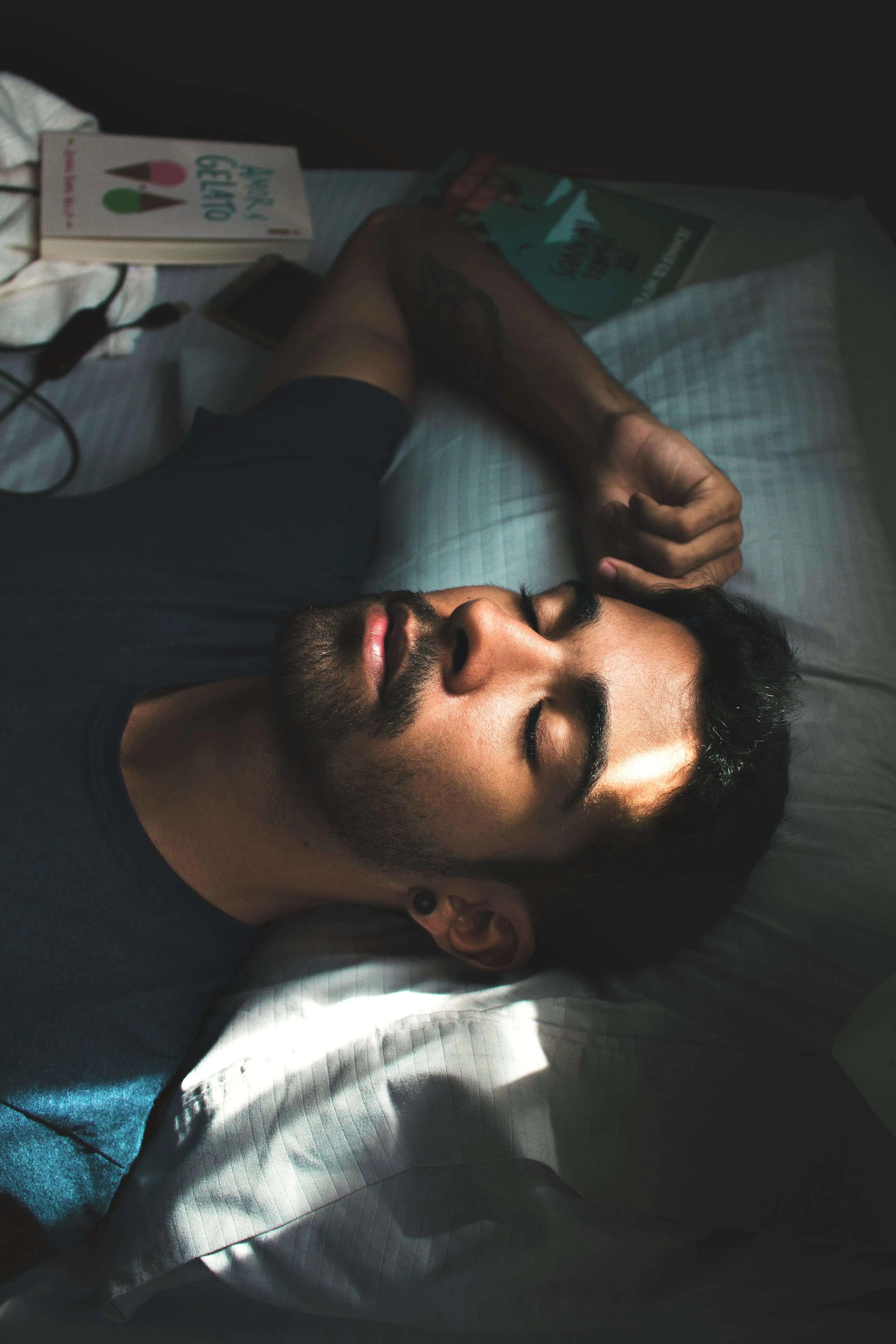 a person sleeping