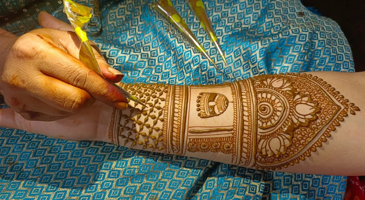bridal jaal mehndi