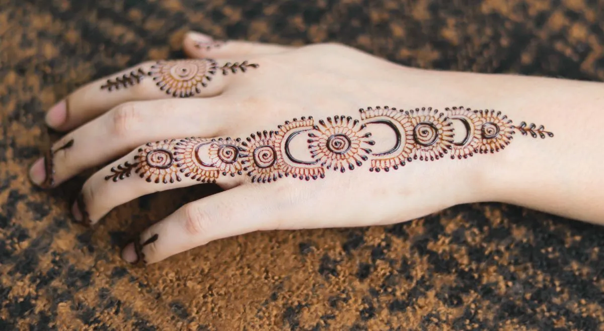Minimal Henna Pattern For Raksha Bandhan