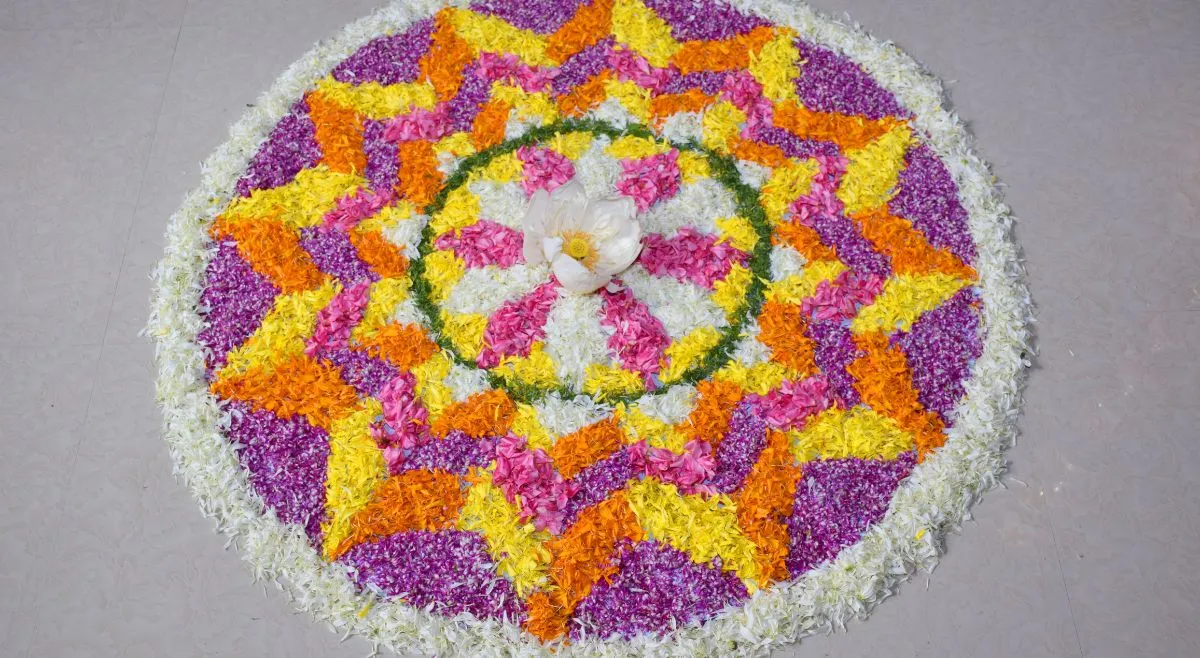 Traditional Geometric Pookalam