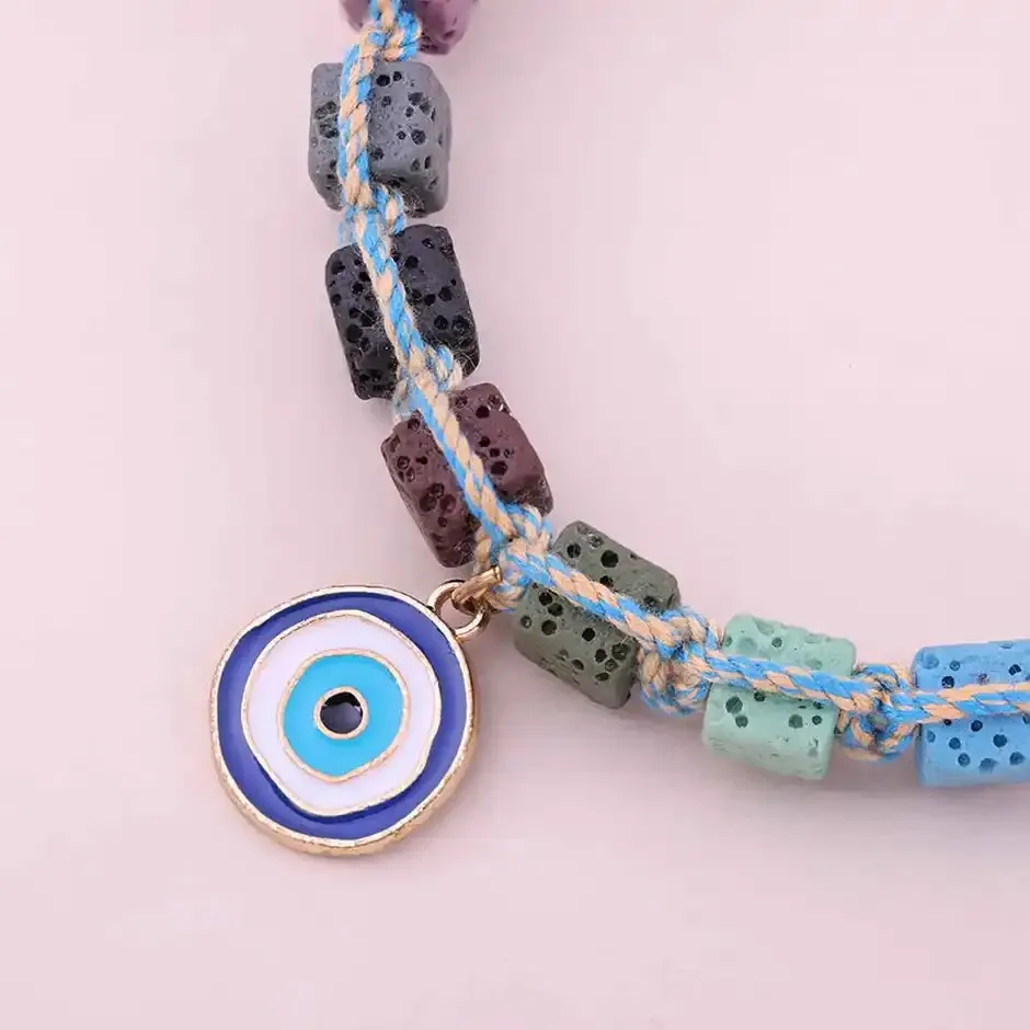 Bracelet Rakhi Azure charm Adjustable